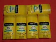 Lot de 6 bâtons de protection solaire Neutrogena Beach Defense large spectre FPS 50 + 1,5 oz