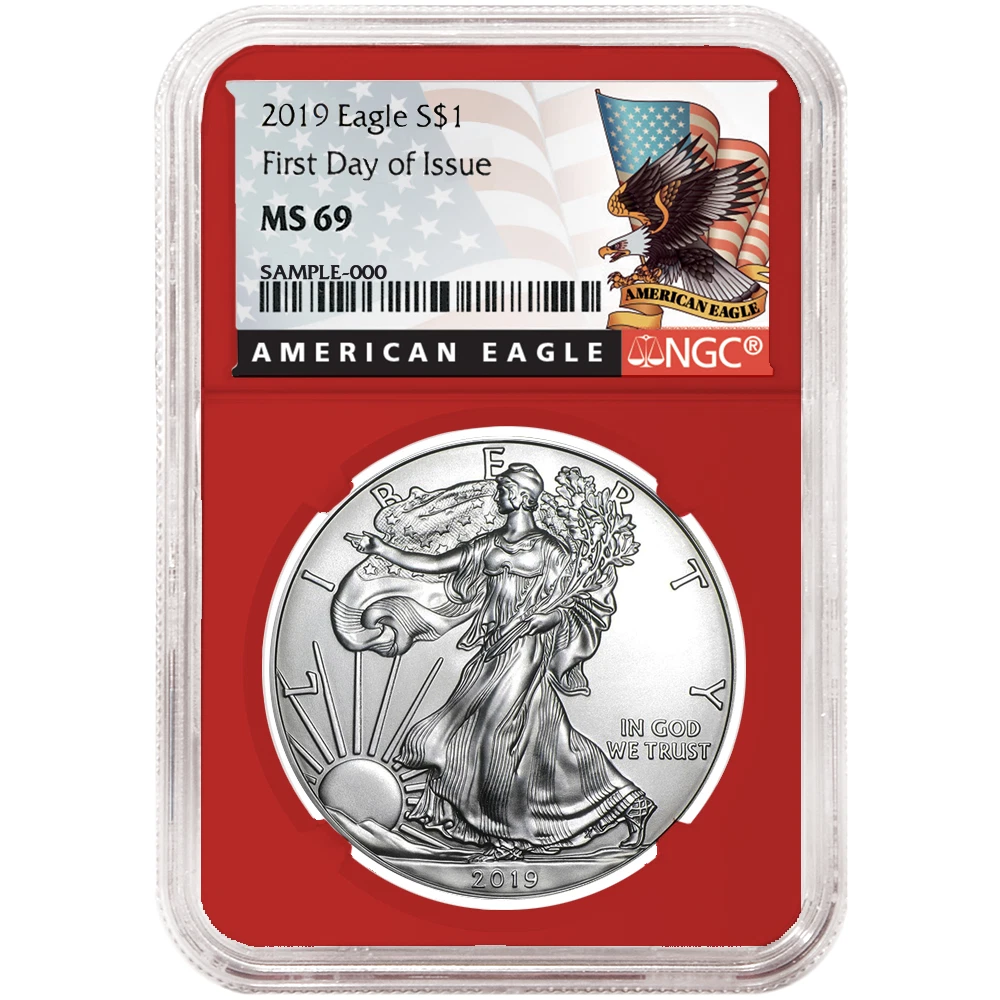 American Eagle MS 69 Graded 2019 Silver Bullion Coins for sale | eBay