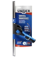 Professional Connect & Clean 18” Swivel Window Glass Cleaning Squeegee