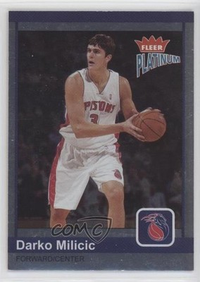 2003-04 Fleer Platinum Platinum Finish 70/100 Darko Milicic #174 Rookie RC 0mr3