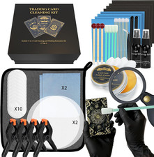 Card Care Clean Kit,17-In-1 Card Cleaning and Polishing Restoration Kit, Trading