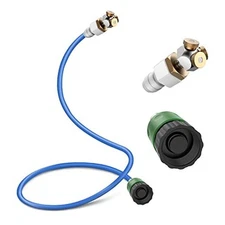  Upgraded Misters for Outside Patio, 3 Nozzles Fine Mist Leakproof Sky Blue