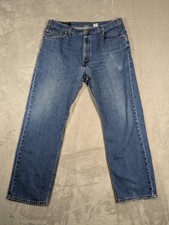 Vintage 90s Levis 505 Jeans Mens 40x30 Fits 38x29 Made in USA Blue Denim 1992