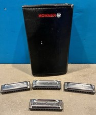 HOHNER SPECIAL 20 MARINE BAND HARMONICAS - A - C - D - G -. 4 TOTAL