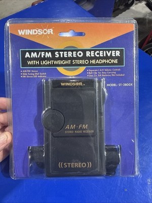 Windsor ST-2800X  AM/FM Stereo Receiver Sealed With Lightweight Headphones