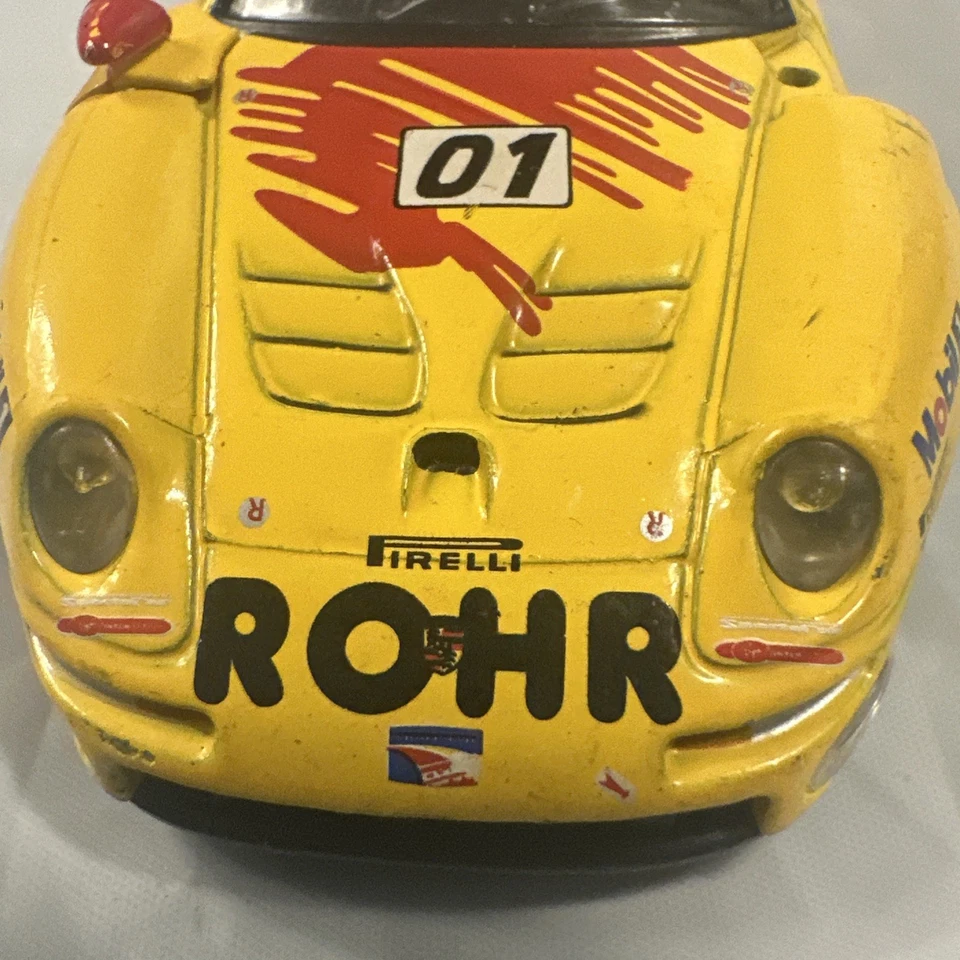 Porsche 911 GT1 Alta Velocidad Diecast Modelos Escala 1/43 Pullback Coche de Carreras C17 Foto 2 de 4