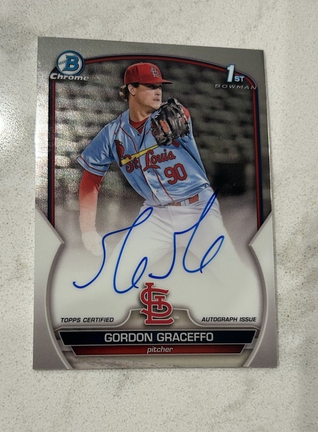 2023 Bowman Chrome - Prospect Autographs Gordon Graceffo #CPA-GGO (AU, RC)