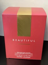 Estee Lauder Beautiful Perfumed Body Powder with Puff 3.5 oz / 100g NEW IN BOX