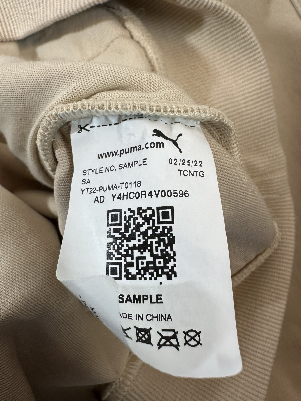 RARE Puma Train Sample Hoodie - East Hampton NY - Sand/Teal - Size Large image 7