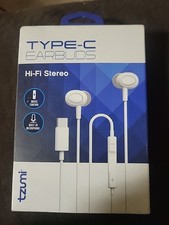 Tzumi Dynamic Hi-Fi Stereo Earbuds for Apple iPod iPad iPhone White NEW