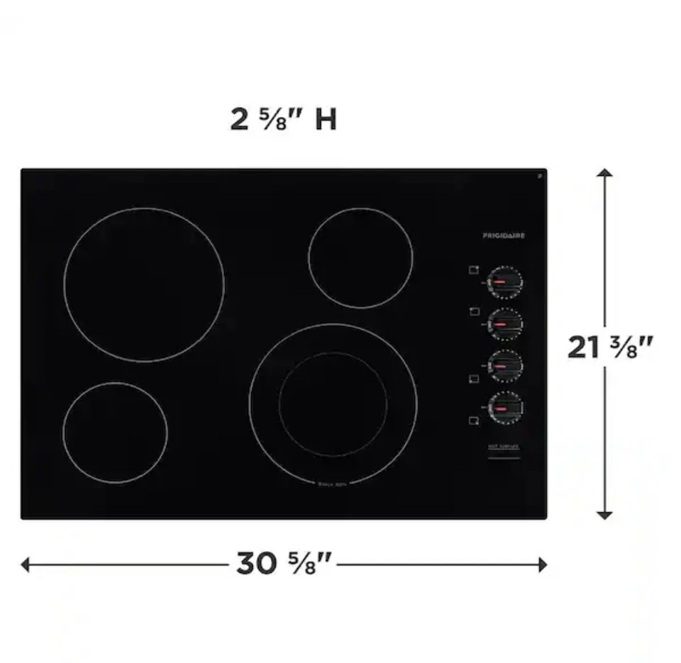 ✨ Frigidaire 30 pulgadas Estufa eléctrica en color negro con 4 elementos de quemador FFEC3025US Foto 3 de 4