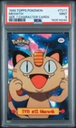 1999 TOPPS POKEMON SERIES 1 CHARACTER CARDS #TV11 MEOWTH PSA 9