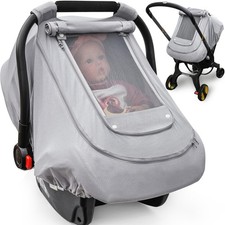 Baby Car Seat Cover for Summer/Spring,100 Organic Cotton Carseat Cover for B...