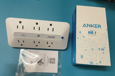 Anker A9251 10-in-1 Outlet Extender 300J Surge Protector, 6 AC 2 USB A