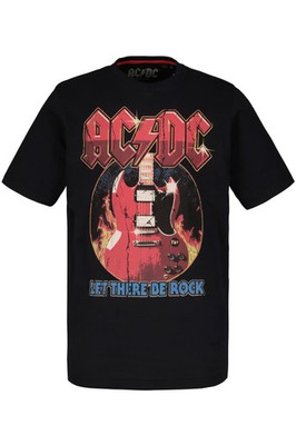 JP 1880 Herren große Größen T Shirt XL AC DC Motiv Rundhalsausschnitt Halbarm