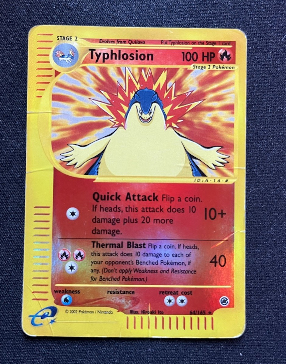 Typhlosion Expedition Base Set 064/165 Reverse Holo Rare English 100HP