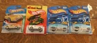 Lot (4)  NIB Vintage Hot Wheels; Packin Pacer, Studebaker Avanti, and Metrorails