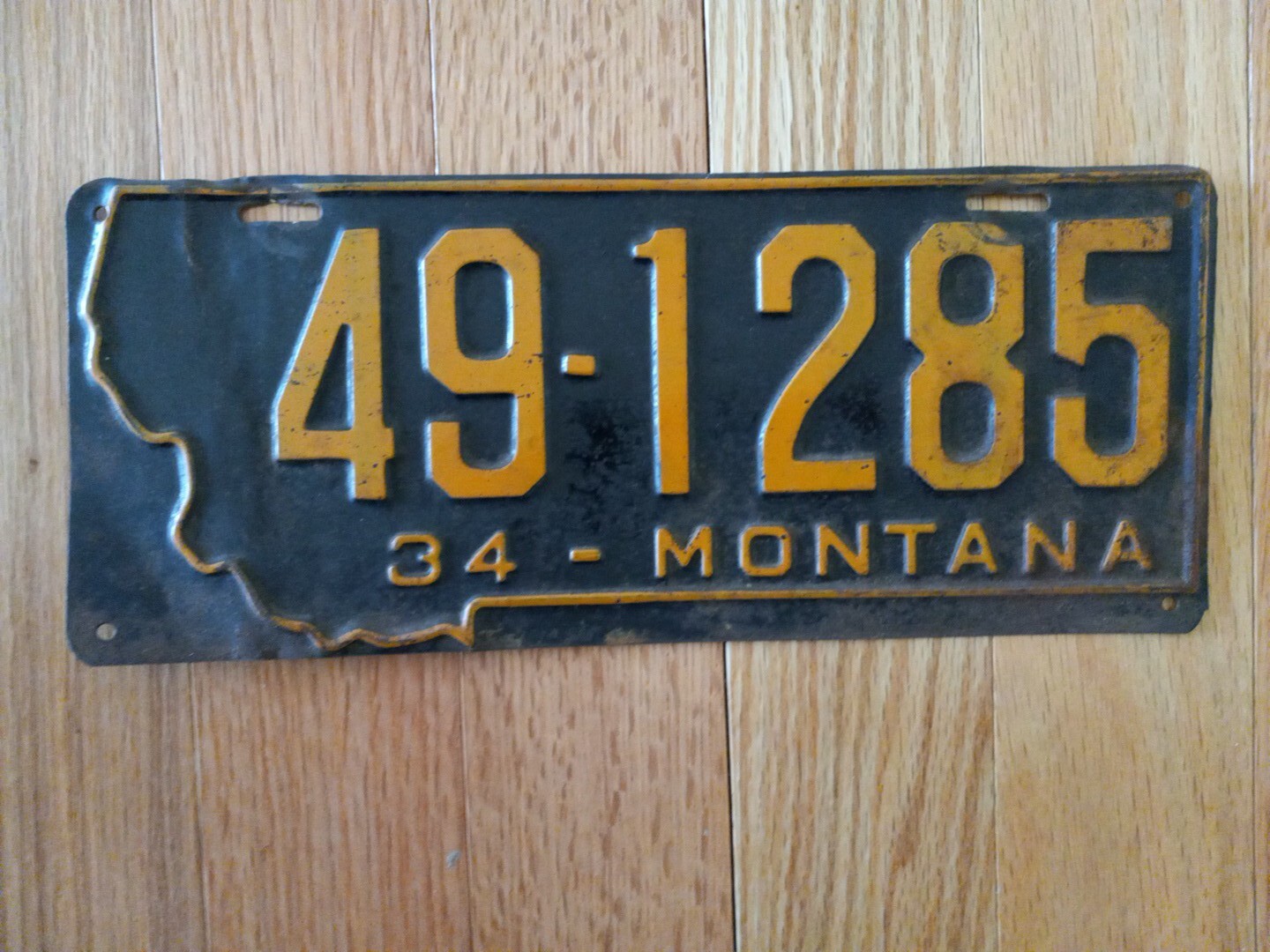 1934 Montana License Plate Tag Livingston, Park County eBay