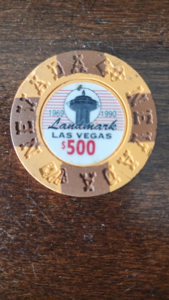 Las Vegas Landmark Hotel 500 Casino Chip Collectors Very Rare eBay