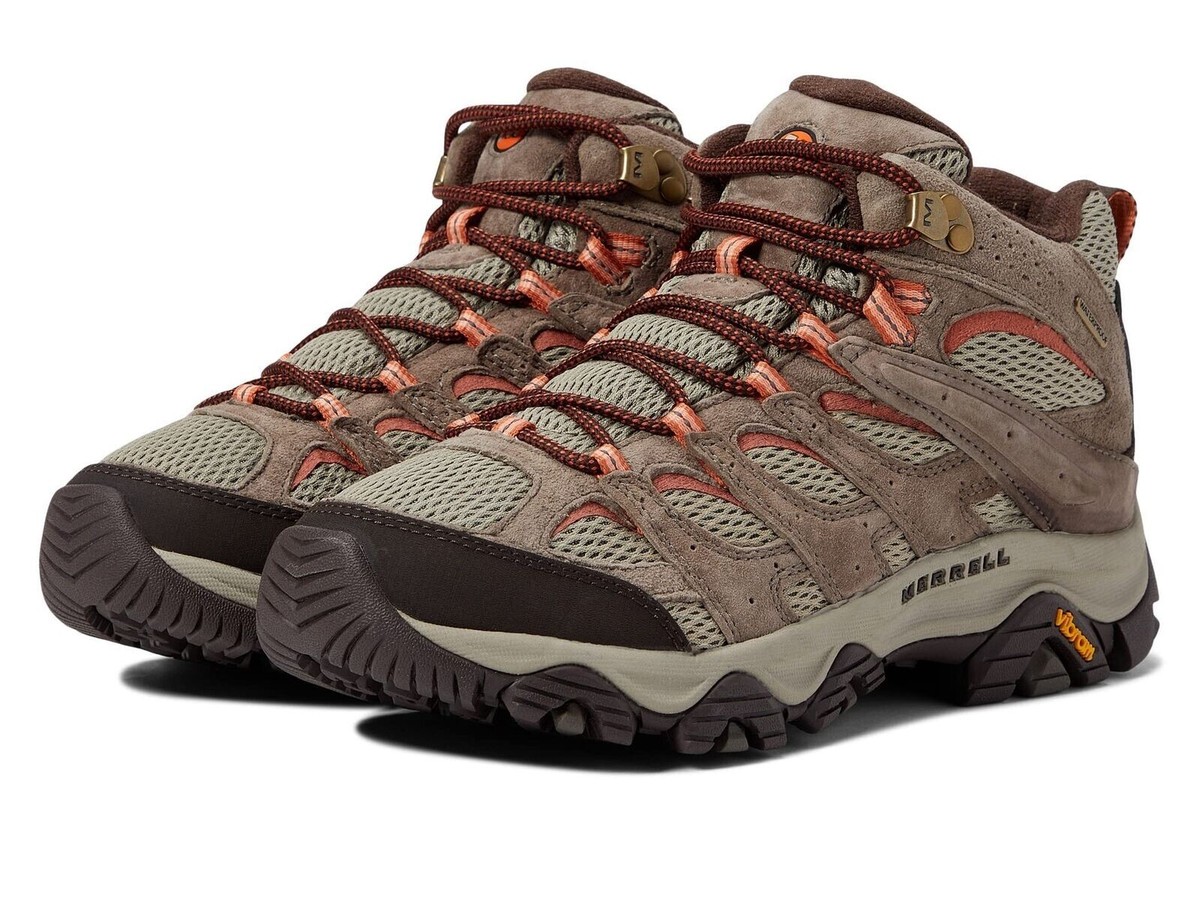 Merrell Women's Moab Mid Waterproof Hiking boots, Bungee Cord,