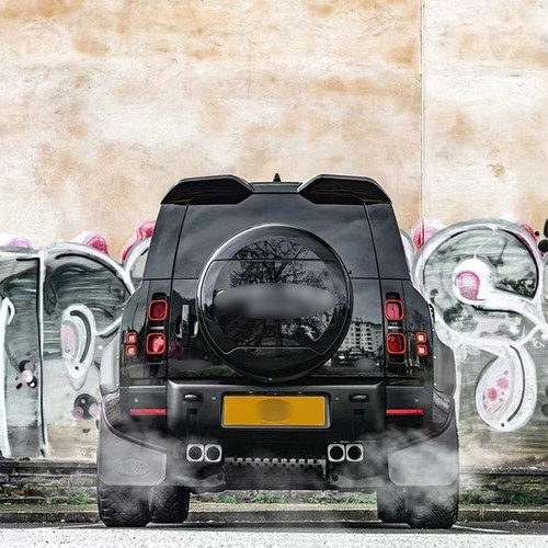 Per Land Rover Defender 2020-2025 Tubo Punta Marmitta Coda Posteriore Acciaio Nero - Foto 8 di 18
