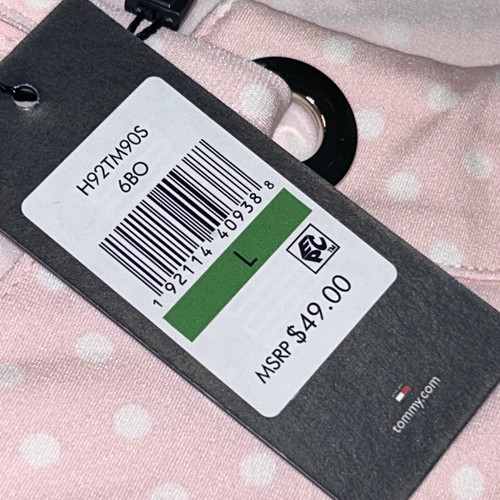 NWT Tommy Hilfiger Suit Separates Pink w/White Polka Dot Tank Blouse NEW Sz L - Picture 5 of 8