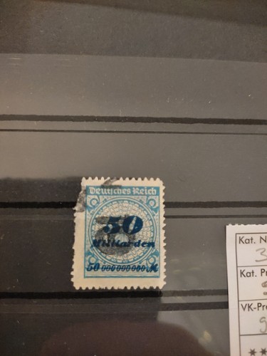 Reich allemand n° Michel 330 B, oblitéré, double contrôlé Infla/Peschl Mi 900 € - Photo 2 sur 3