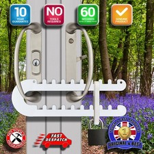 Patio French Door Lock Double Door Handle Fits Either 'P',D' or Standard Handles