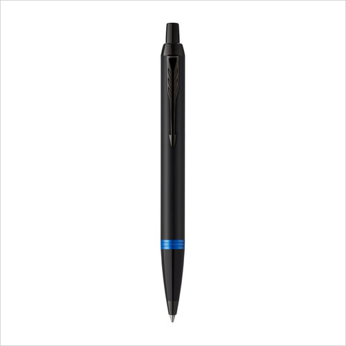 Parker IM Vibrant Rings Set Tintenroller +Kugelschreiber Blue PVD mit Gravur - Bild 5 von 9