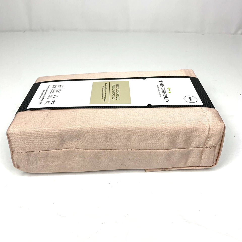 Threshold King Size 400 Thread Count Solid Performance Pillowcase Set