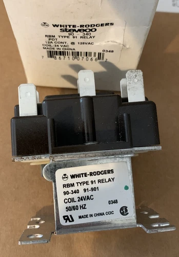 White-Rodgers RBM TYPE 91 RELAY 90-340 91-901 COIL 24 VAC 50/60 HZ VAC