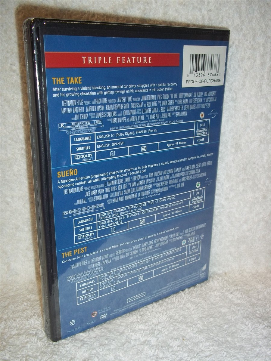 The Take/ Sueno/ The Pest (DVD, 2011) John Leguizamo Tyrese Gibson
