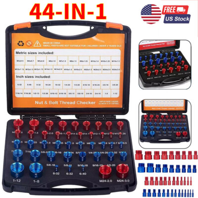 44 Ale/Feale Bolt Size And Thread Gauge, Nut And Bolt Thread Checker - View #2