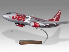 Boeing 737-300 Jet2 Friendly Desk Wood Airplane New Model Small Scale 1/100