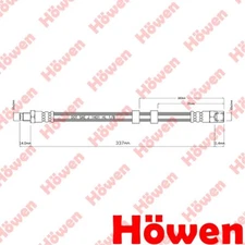 Fits Volvo V70 C70 940 850 740 960 S70 V90 760 S90 Brake Hose Front Howen