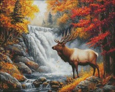 Autumn Cascade - Counted Cross Stitch Kits Needlework Embroidery