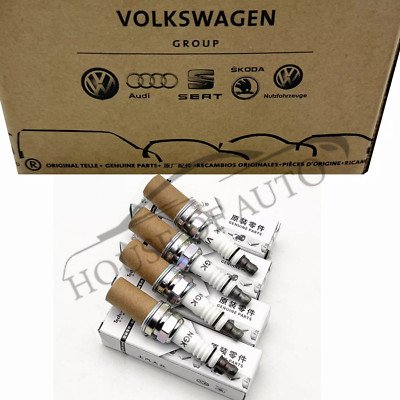 4x Original VW Zündkerzen 101000063AA Für Golf Passat Polo Bora Audi A3 8L A4