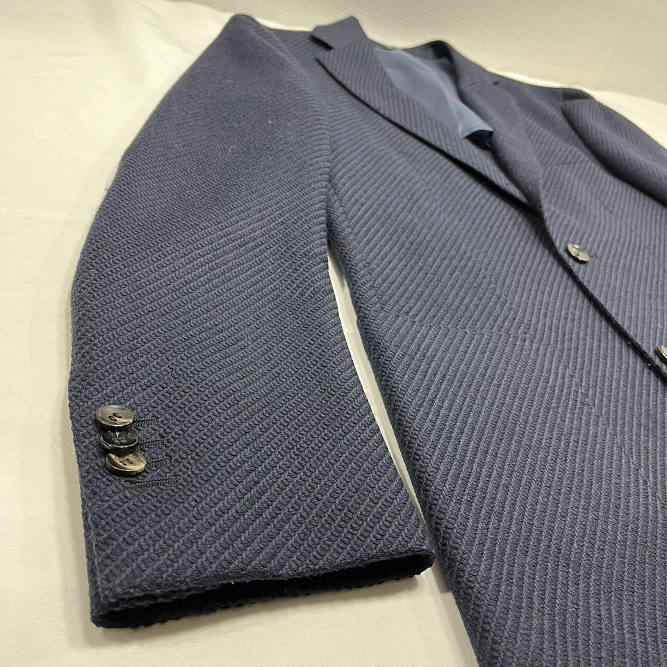 Suitsupply 哈瓦那纯羊毛运动外套西装外套夹克 Luigi Botto 男式 46 码 — 第 3/4 张图片