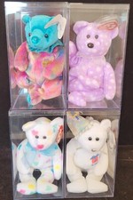 4 TY Beanie Babies With Cases 25