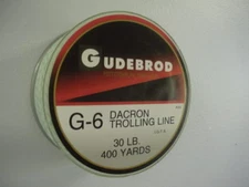 Gudebrod G6 IGFA Dacron Fishing Line Greenspot/Black - 12-180 Lb - 100-2000 Yds