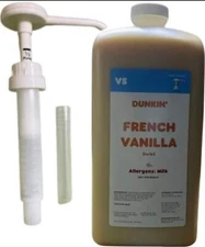 Dunkin Donuts French Vanilla Swirl 64 Oz Jug & FREE Shipping!!! Exp: MIN 90 DAYS