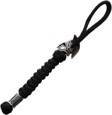 #ad Coeburn Tool Black Paracord Lanyard w Spartan Helmet Bead 997BLK $13.95
