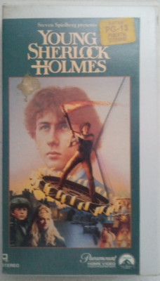 Young Sherlock Holmes, 1985, VHS, Rare, Steven Spielberg,  1990, Hard Case, PG13