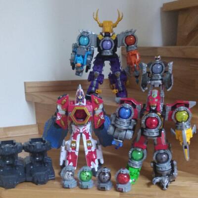 Power Rangers Uchu Sentai Kyuranger Kyutama Megazord series 4set Bundle Bulk