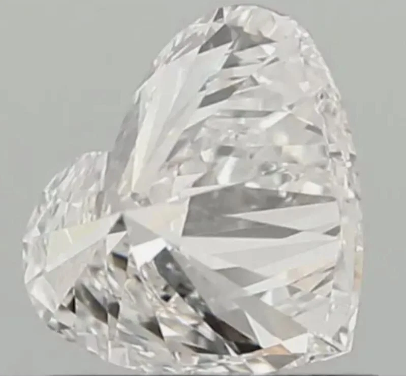 Lab-Grown Loose CVD Diamond 1 Pc Heart Shape 6 x 6 mm IF Clarity Certified - Image 2 of 4