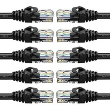 10-Pack GearIT Cat 6 Ethernet Cable 0.5 ft 6-Inch RJ45