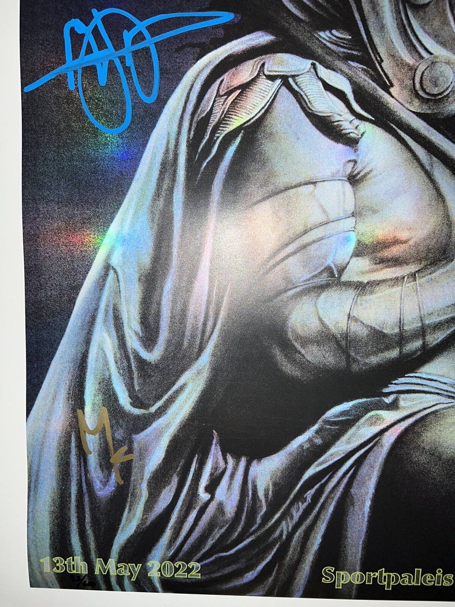 2022 TOOL SIGNED ANTWERP BELGIUM POSTER CONCERT TOUR 5/13/22 ADI