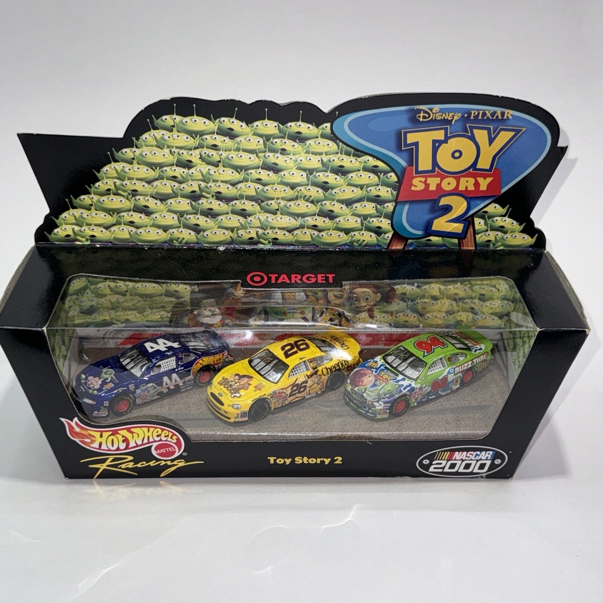Hot Wheels 2000 Toy Story 2 NASCAR 3 Car Set Target Disney 1