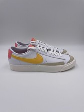 Nike Blazer Low 77 White Topaz Gold Leather Vintage Sneakers Womens DA4074-117