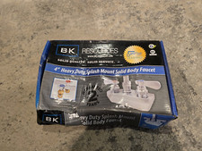 BK-Resources PBF-4SM-3GLF Splash Mount Faucet- New Open Box- Surplus